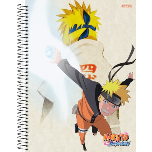 Caderno de Desenho Cartográfia Espiral Anime Naruto 1 Matéria 60 Folhas São  Domingos