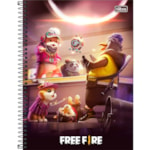 Caderno Universitário Tilibra 1 Matéria Free Fire 80 Folhas