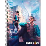 Caderno Universitário Tilibra 1 Matéria Free Fire 80 Folhas