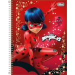 Caderno Universitário Tilibra 10 Matérias Miraculous Ladybug 200 Folha