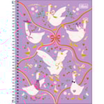 Caderno Universitário Tilibra Cindy 10 Matérias Espiral Capa Dura 160F
