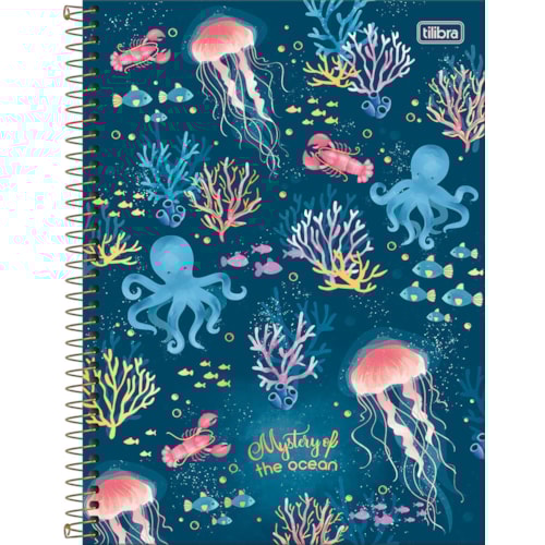 Caderno Universitário Tilibra Espiral Capa Dura Bubble 80FL