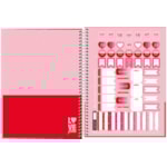 Caderno Universitário Tilibra Espiral Capa Dura Love Pink 96FL