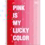 Caderno Universitário Tilibra Espiral Capa Dura Love Pink 96FL