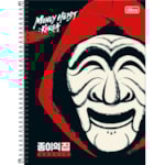 Caderno Universitário Tilibra Espiral La Casa De Papel Coreia 1 Matéri