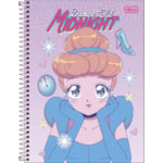 Caderno Universitário Tilibra Princesas Mangá 1 Matéria 80Fl