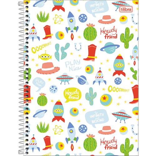Caderno Universitário Tilibra Toy Story Light Capa Dura 80FL