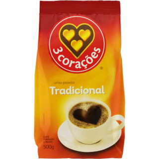 Café 3 Corações Tradicional Almofada 500g