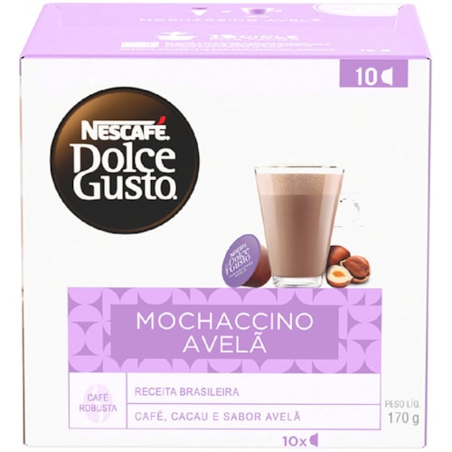 Café em Cápsulas Nescafé Dolce Gusto Mochaccino Avelã 170g