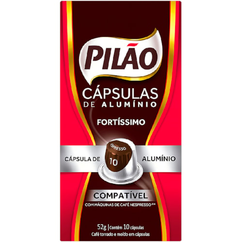 Café Em Cápsulas Pilão Fortíssimo 10 52g