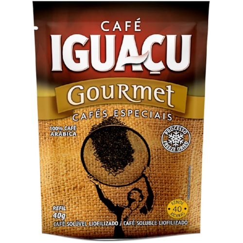Café Gourmet Iguaçu Liofilizado Solúvel Sachet 40g