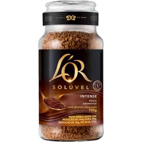 Café Lor Solúvel Intense Frasco 130g