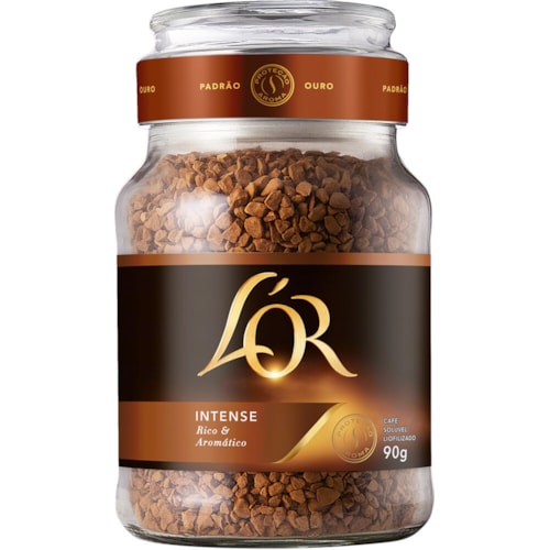 Café L'or Solúvel Intense Rico e Aromático Frasco 90g