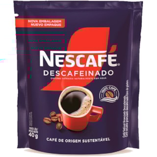 Café Solúvel Nescafé Descafeinado Sachet 40g