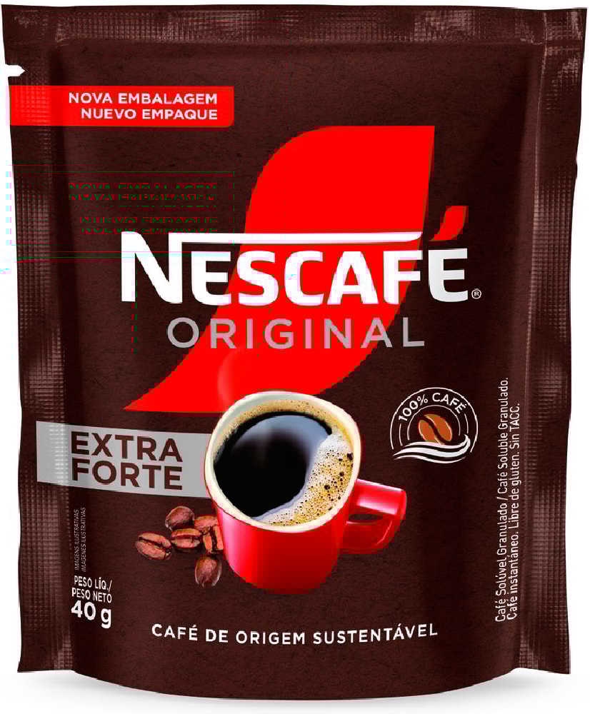 Café Solúvel Nescafé Original Extra Forte Sachet 185g - Destro