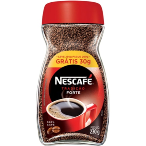 Café Solúvel Nescafé Tradição Forte Leve 230g Pague 200g