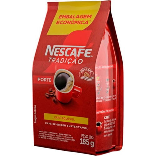 Café Solúvel Nescafé Tradição Forte Sachet 185g