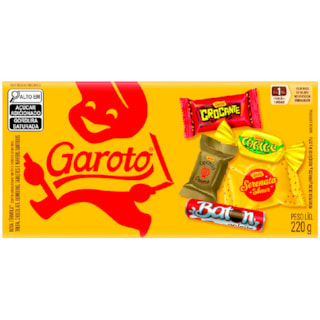 Caixa de Bombom Garoto Sortidos 220g