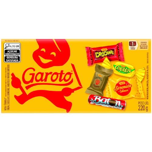 Caixa de Bombom Garoto Sortidos 220g