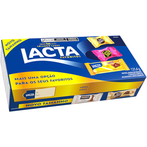 Caixa de Bombom Lacta Favoritos 131,45g