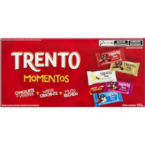 Caixa de Bombons Trento Momentos 192g