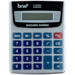 Calculadora BRW Tamanho Médio 8 Digitos Cor Prata