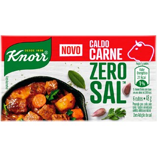 Caldo Knorr Zero Sal Sabor Carne 48g
