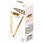 Caneta BIC Cristal Celebration Gold 25Un