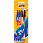 Caneta Bic Esferográfica Cristal Azul, Preta e Vermelha