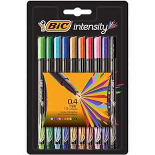 Caneta Bic Intensity Cor Rosa 0.4 10Un