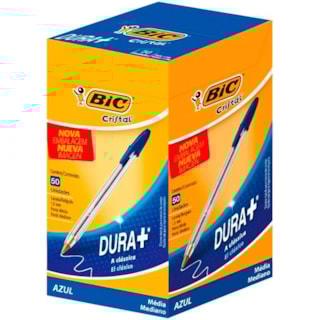 Caneta Esferográfica BIC Cristal Azul 10 Caixas C/50Un