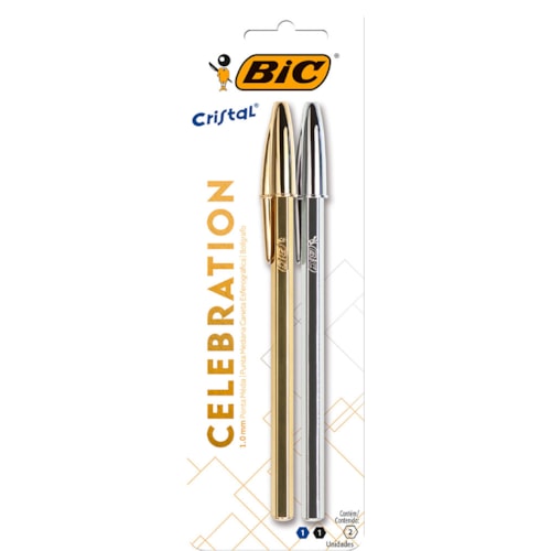 Caneta Esferográfica Bic Cristal Celebration 2Un