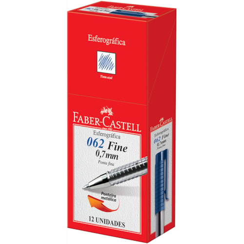 Caneta Esferográfica Faber-Castell Fine Azul