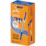 Caneta Gel Bic Gelocity Stic Azul 12Un