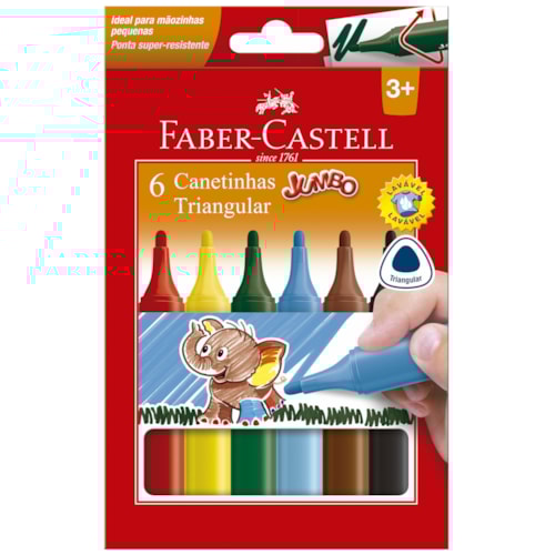 Caneta Hidrográfica Jumbo Faber-Castell