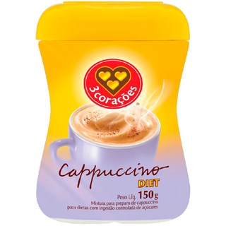 Cappuccino 3 Corações Diet 150g