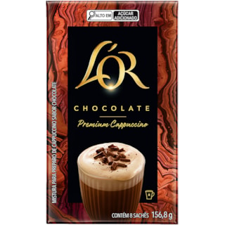 Cappuccino Lor Premium Chocolate Solúvel 156,8g