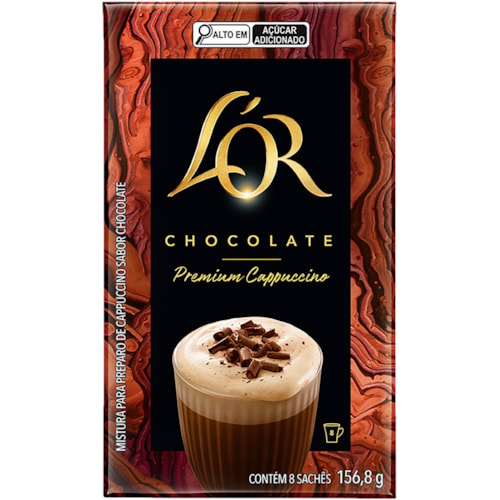 Cappuccino Lor Premium Chocolate Solúvel 156,8g