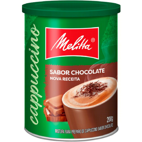 Cappuccino Solúvel Melitta Chocolate 200g