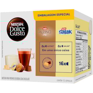 Cápsula Dolce Gusto Alpino e Galak 16Un