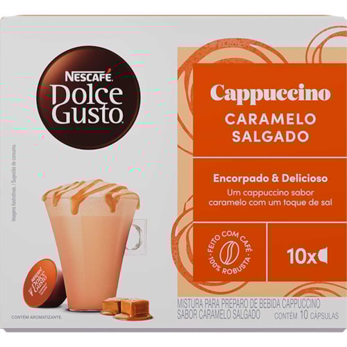 Cápsula Nescafé Dolce Gusto Cappuccino Caramelo Salgado 175g