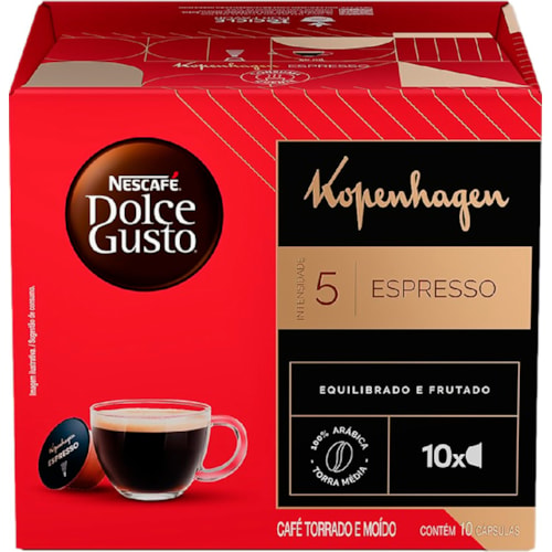 Cápsula Nescafé Dolce Gusto Espresso Kopenhagen 60g