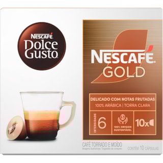 Cápsula Nescafé Dolce Gusto Gold Intensidade 6 10Un