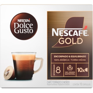 Cápsula Nescafé Dolce Gusto Gold Intensidade 8 10Un