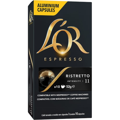 Cápsulas de Café L'Or Espresso Ristretto 52g