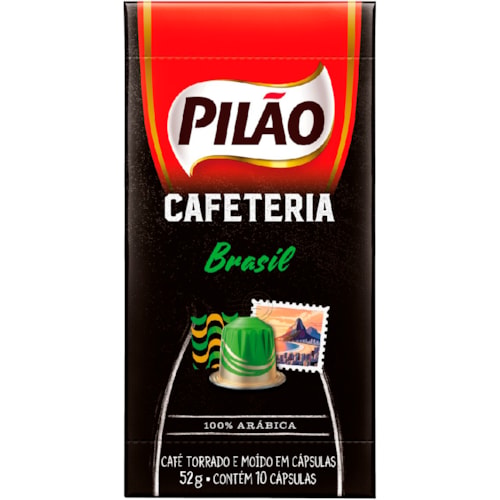 Cápsulas de Café Pilão Cafeteria Brasil 52g