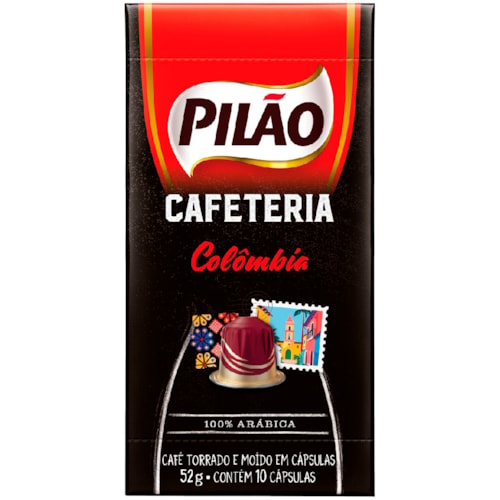 Cápsulas de Café Pilão Cafeteria Colômbia 52g