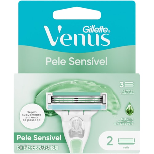 Carga Gillette Venus Pele Sensível 2Un