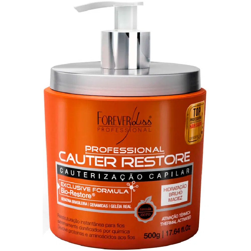 Cauterização Capilar Forever Liss Cauter Restore 500g Destro