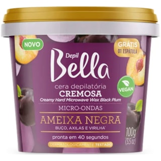 Cera Depilatória Depilbella Ameixa Negra Cremosa Pote 100g